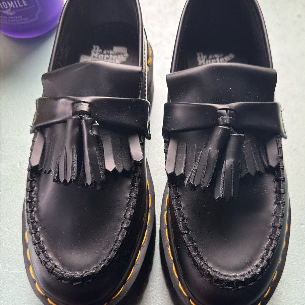 Dr. Martens Black platform Loafers with Tassels